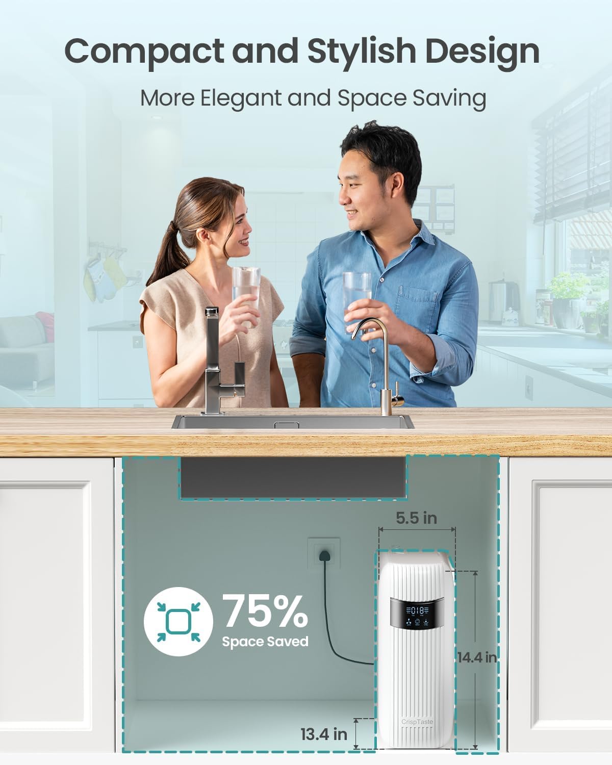 CripsTaste 800GPD RO Filter