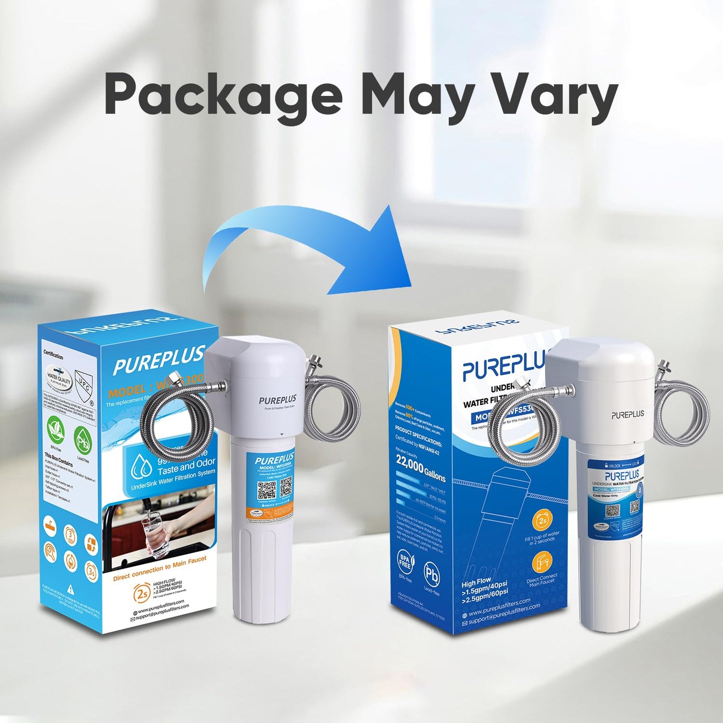 PUREPLUS 22K Gal Under-Sink Filter