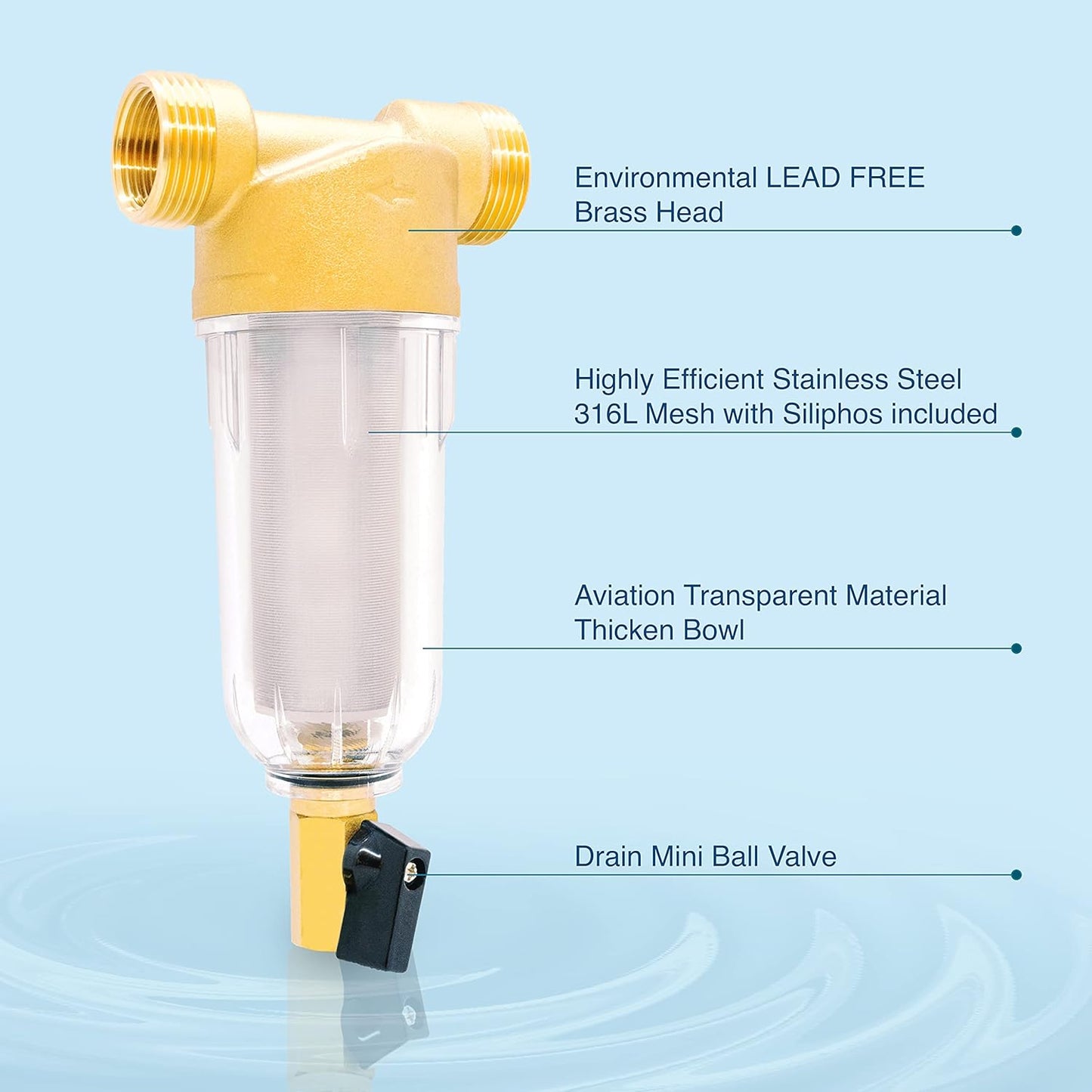 40 Micron Spin Down Water Filter