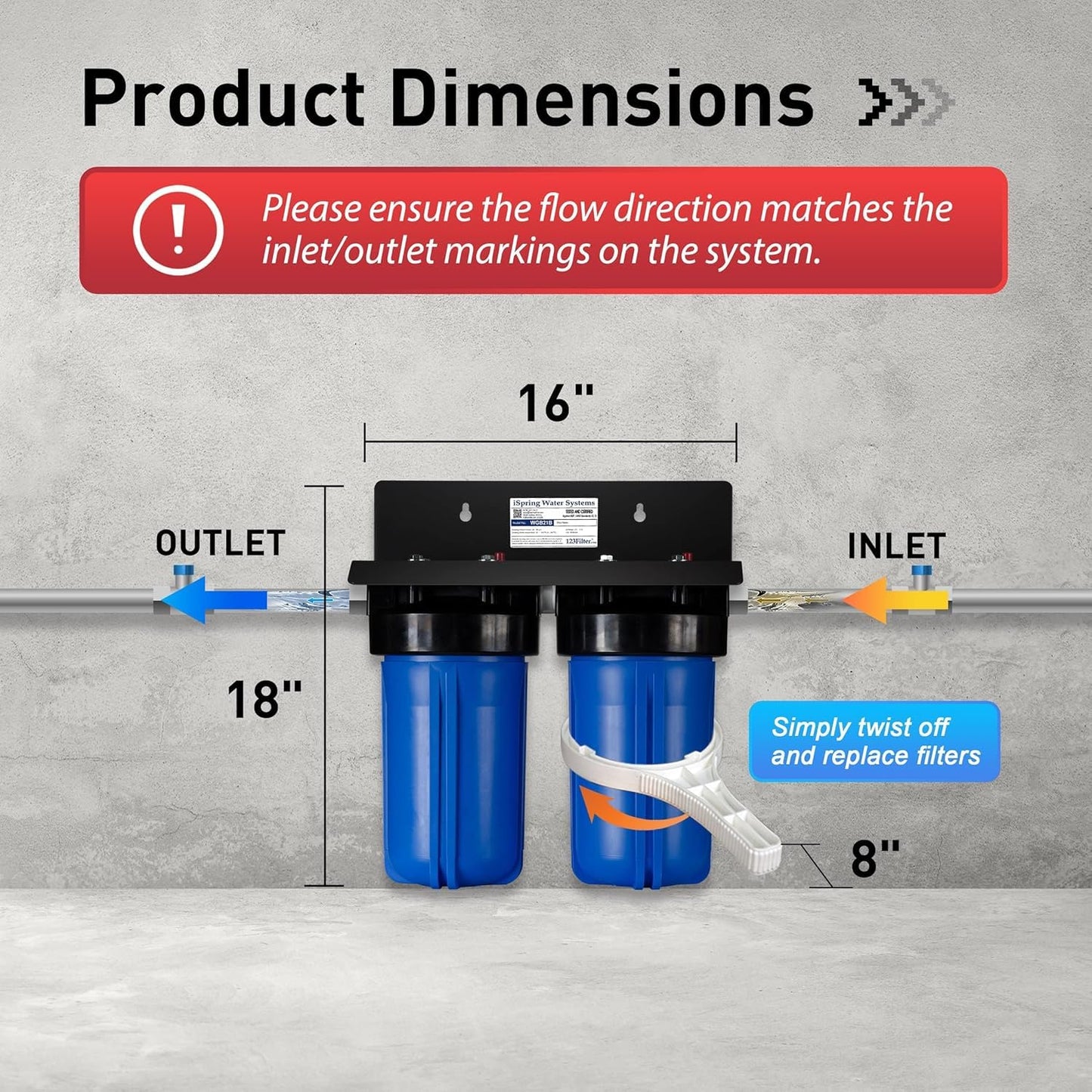 iSpring WGB21B Whole House Filter