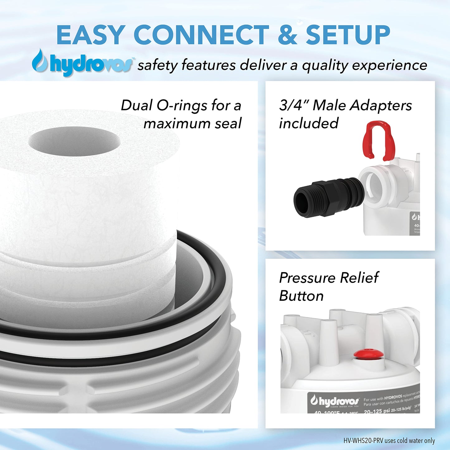 20" Whole House Water Filter Housing