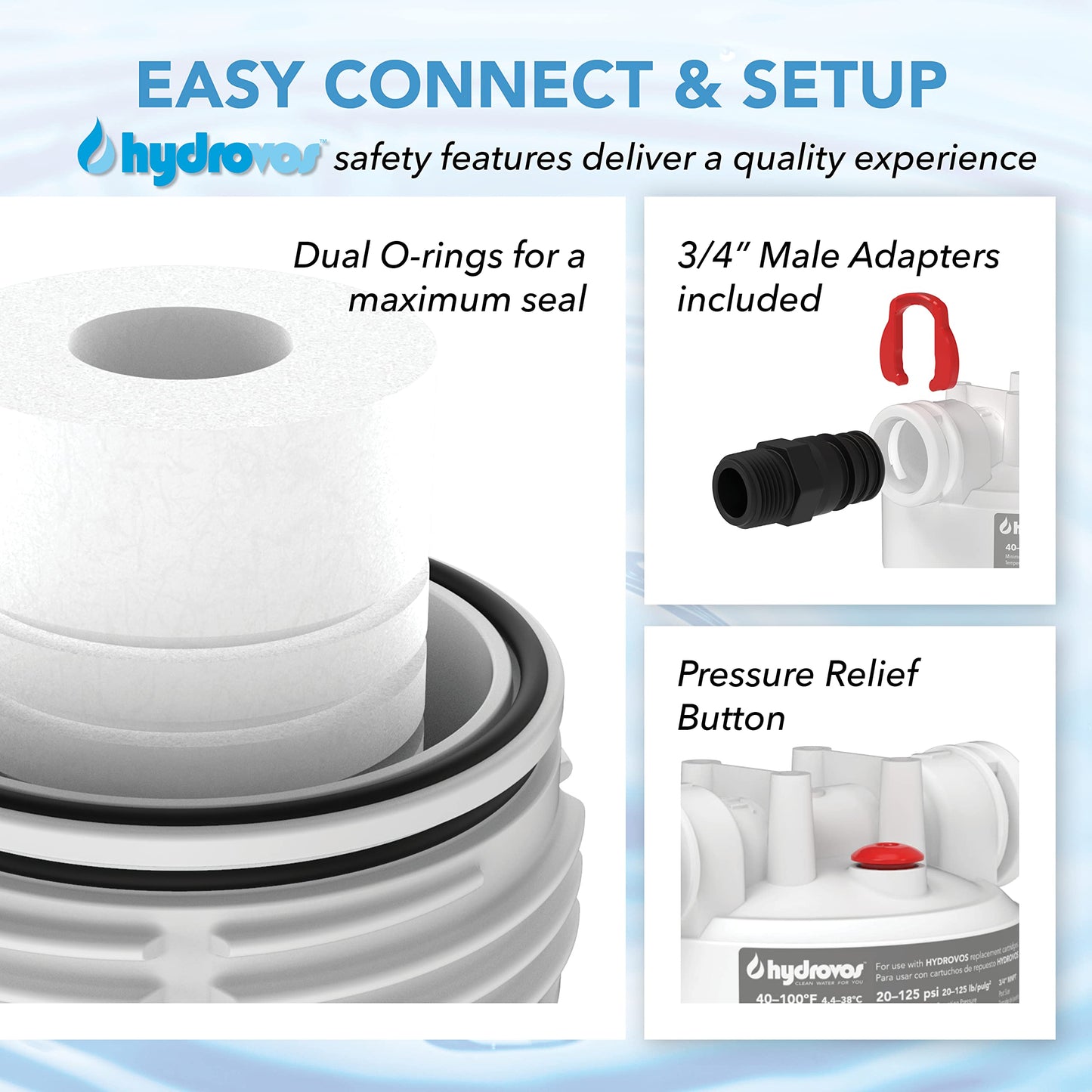 20" Whole House Water Filter Housing