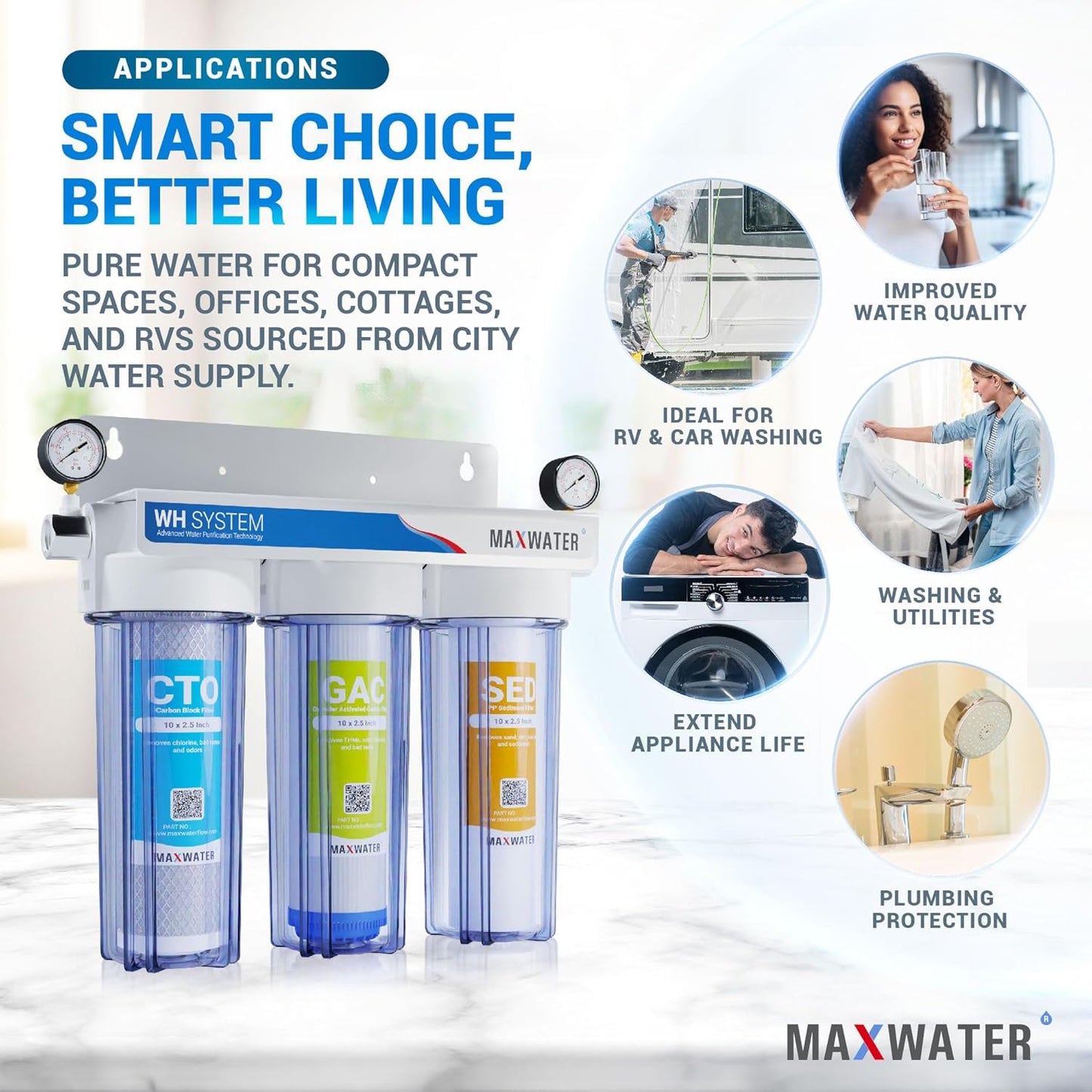 Max Water 3-Stage City Filter