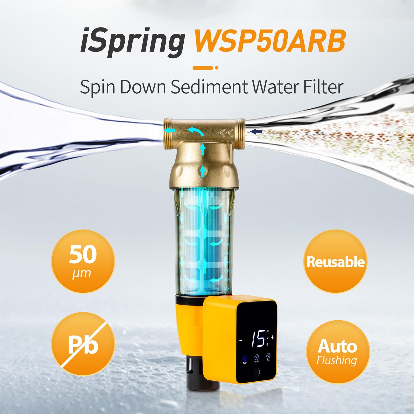 iSpring 50 Micron Spin Down Filter